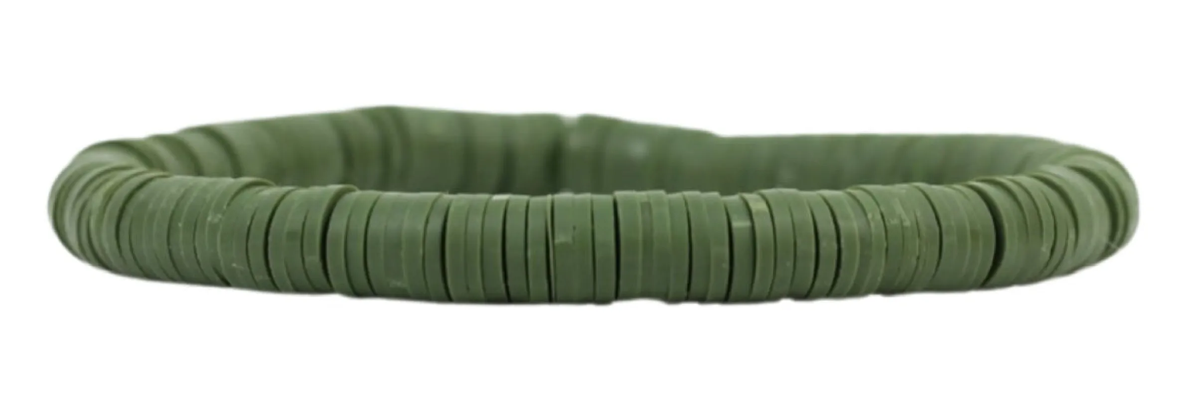 Stacker Stretch Bracelet - Hunter Green Vinyl sold by Bourbon and Bowties