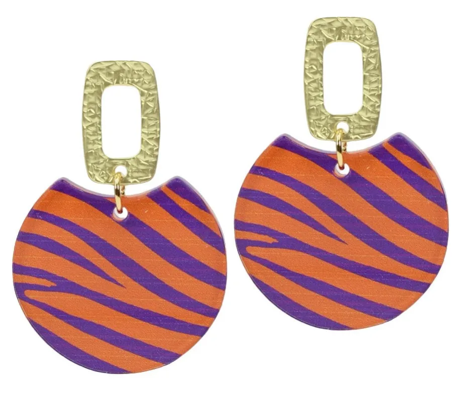 The Leighton Earring - Tiger sold by Bourbon and Bowties