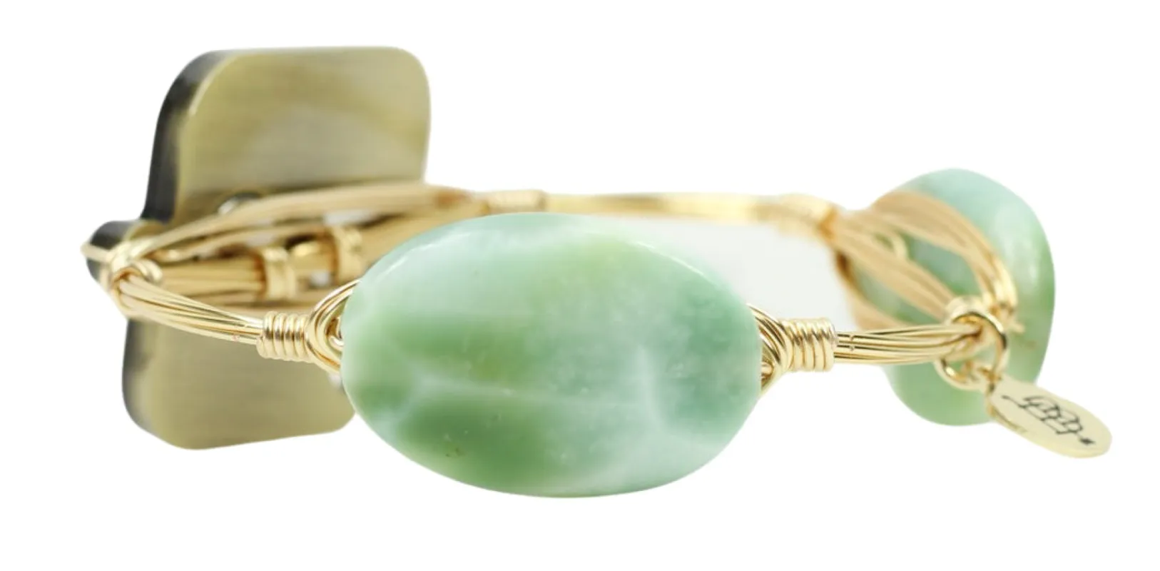 Cadella's xx Bourbon and Boweties Single Photo Tile Bangle - Mint sold by Bourbon and Bowties