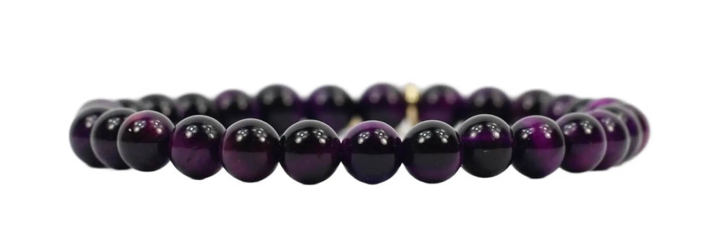 Stacker Stretch Bracelet - Purple Tigers Eye sold by Bourbon and Bowties