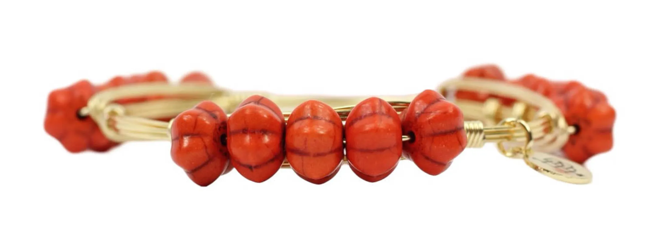 Pumpkin Spice Millie Bangle Bracelet sold by Bourbon and Bowties