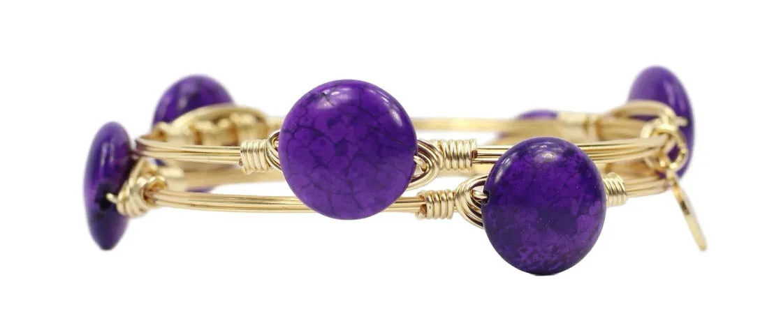 Purple BOGO Bangle sold by Bourbon and Bowties