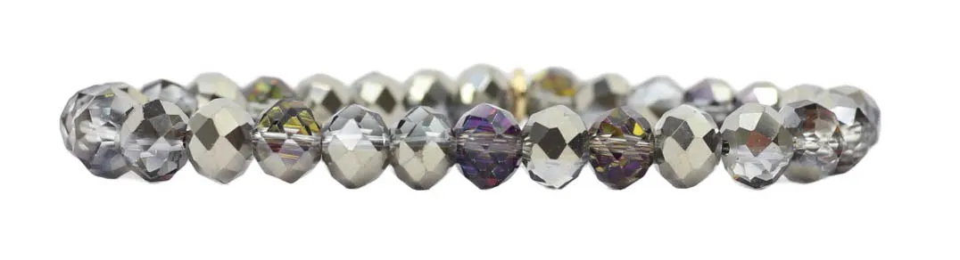 Charcoal Stacker Stretch Bracelet sold by Bourbon and Bowties