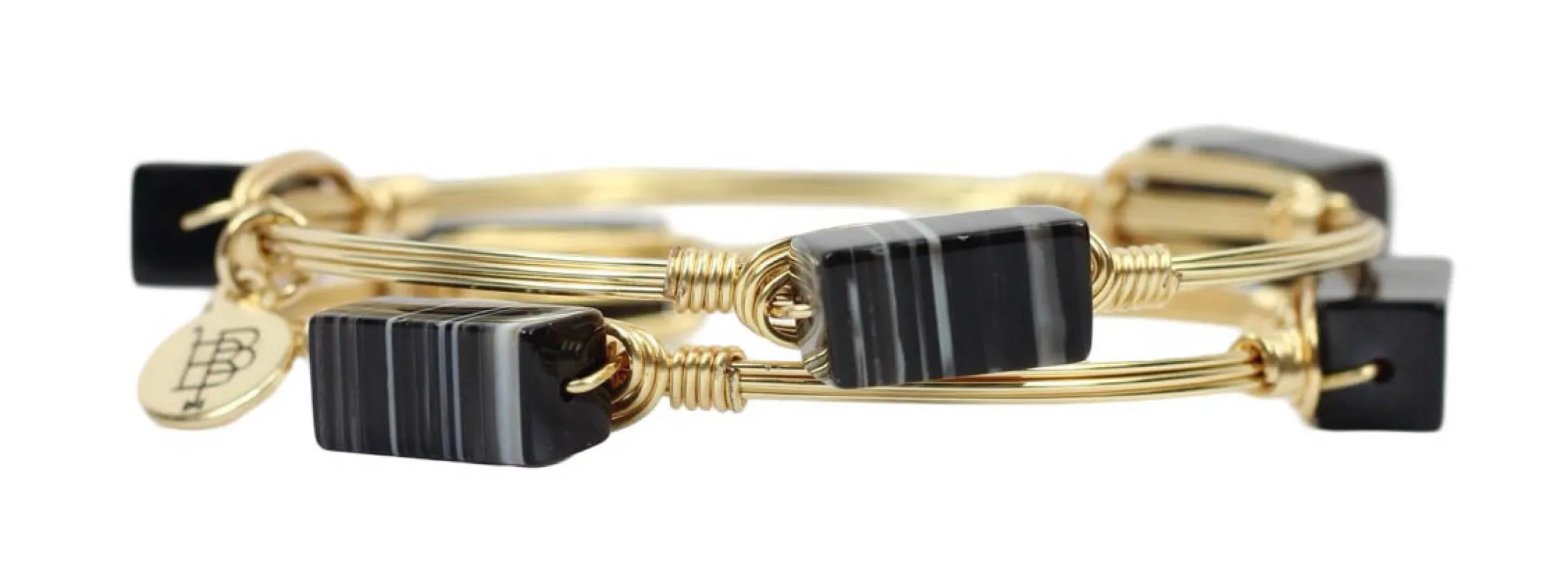 Black Cube BOGO Bangle sold by Bourbon and Bowties