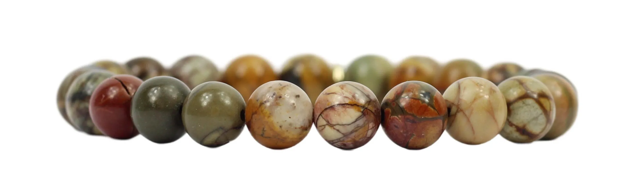 Fall Marble Stacker Stretch Bracelet sold by Bourbon and Bowties