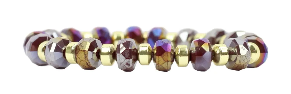 Shelby Stretch Bracelet - Wine Sparkle sold by Bourbon and Bowties
