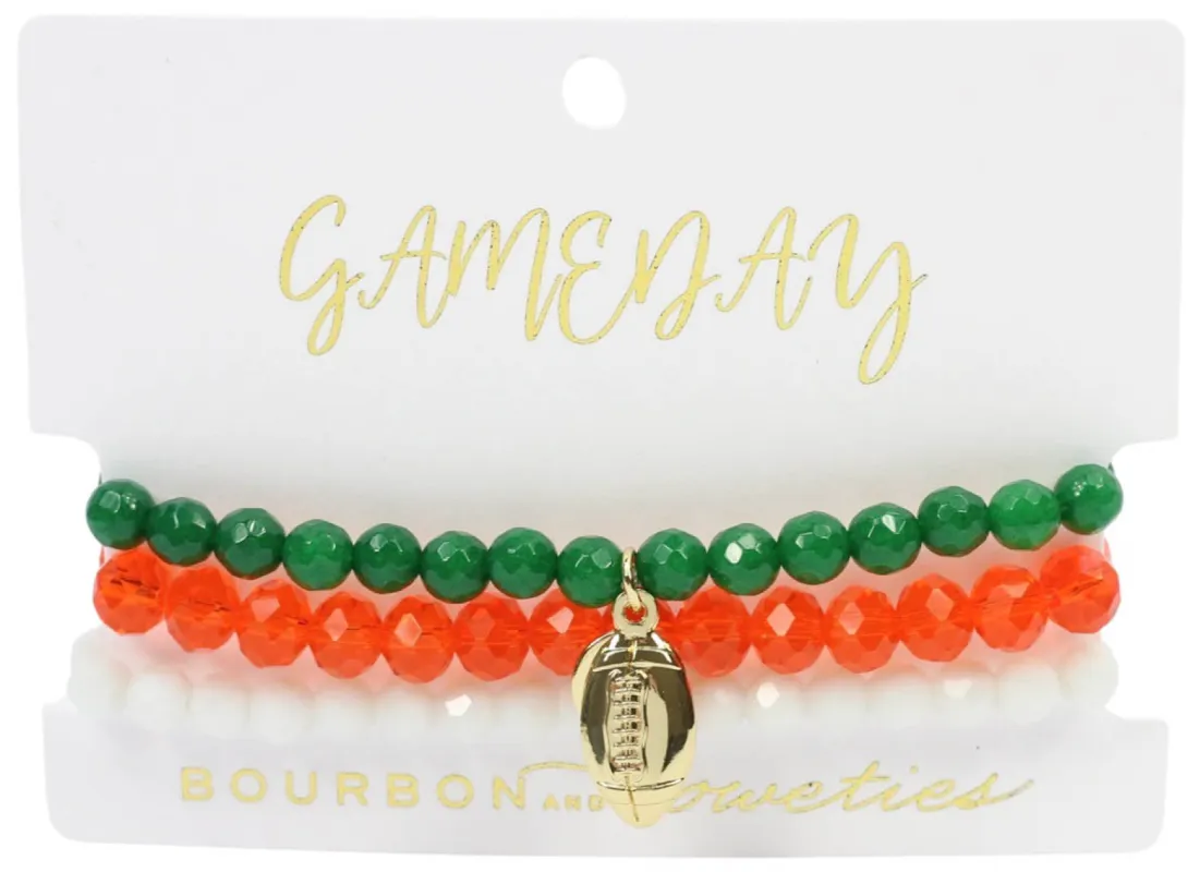 Gameday Stretchy Stack - Miami sold by Bourbon and Bowties