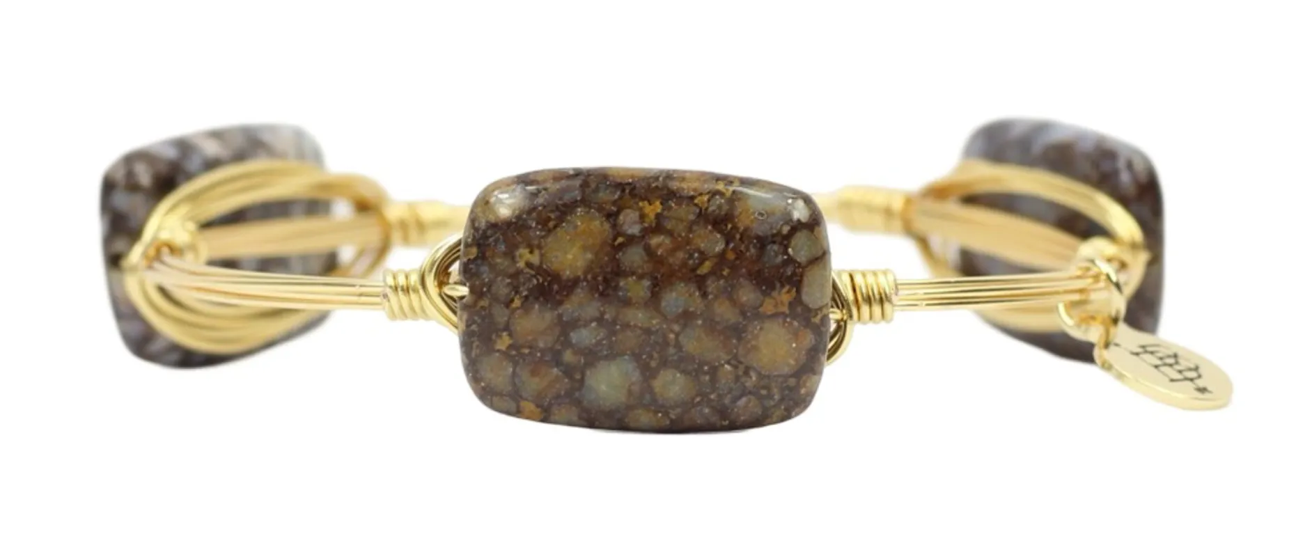 River Rock Bangle Bracelet sold by Bourbon and Bowties