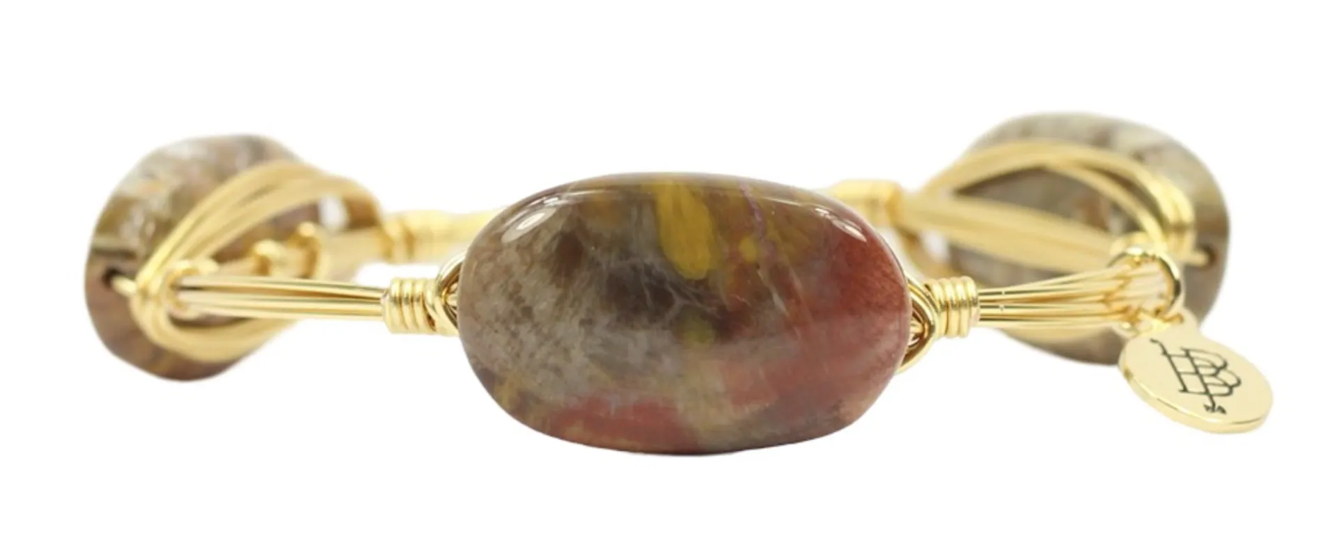 Cherry Creek Agate Bangle Bracelet sold by Bourbon and Bowties