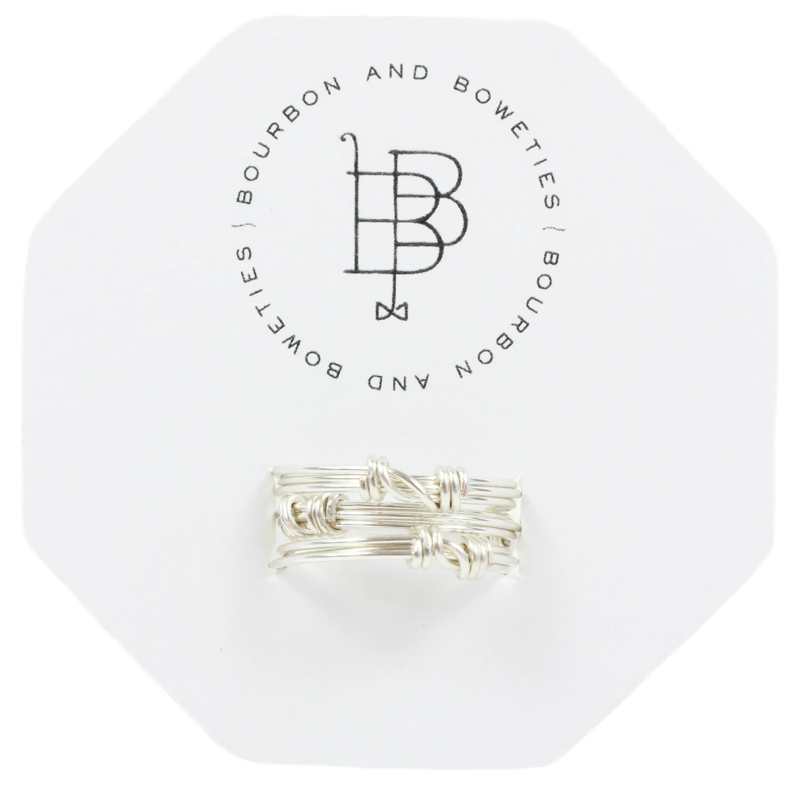 Silver Stackable Ring Set sold by Bourbon and Bowties
