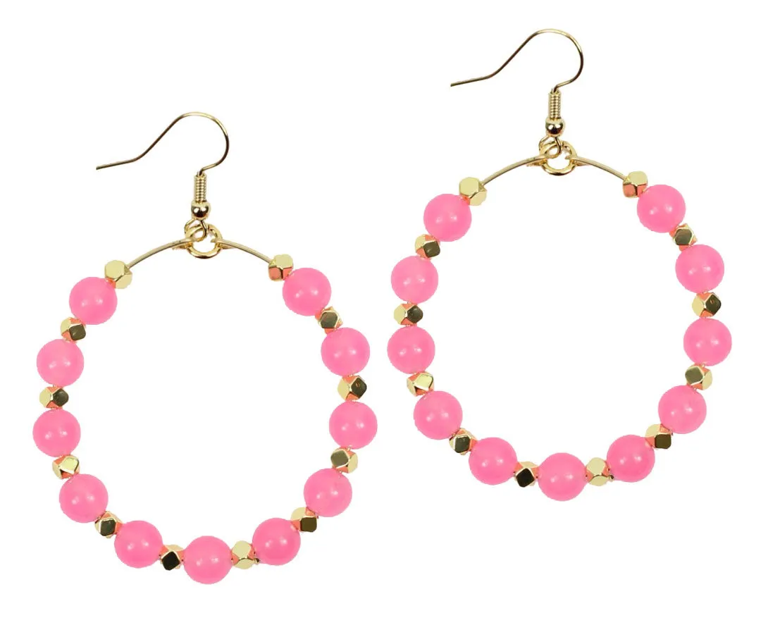 The Chloe Earring - Pink Candy sold by Bourbon and Bowties