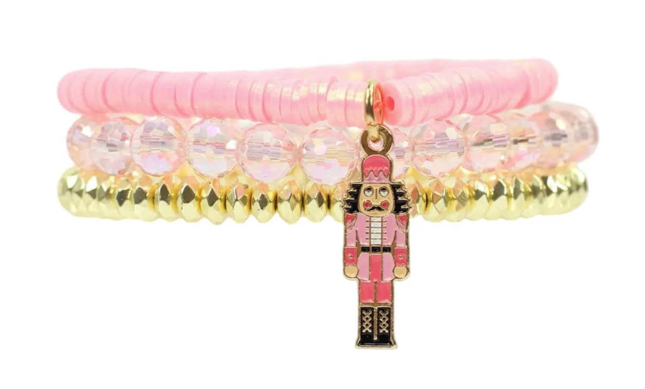 The Nutcracker Stretchy Stack - Pink sold by Bourbon and Bowties