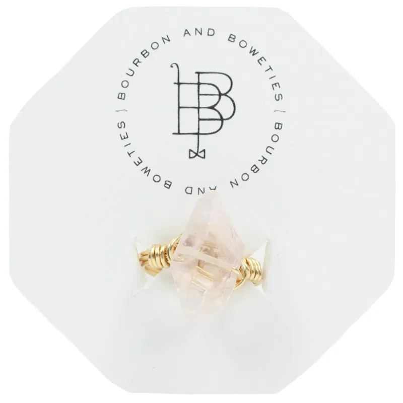 Pink Crystal Ring sold by Bourbon and Bowties