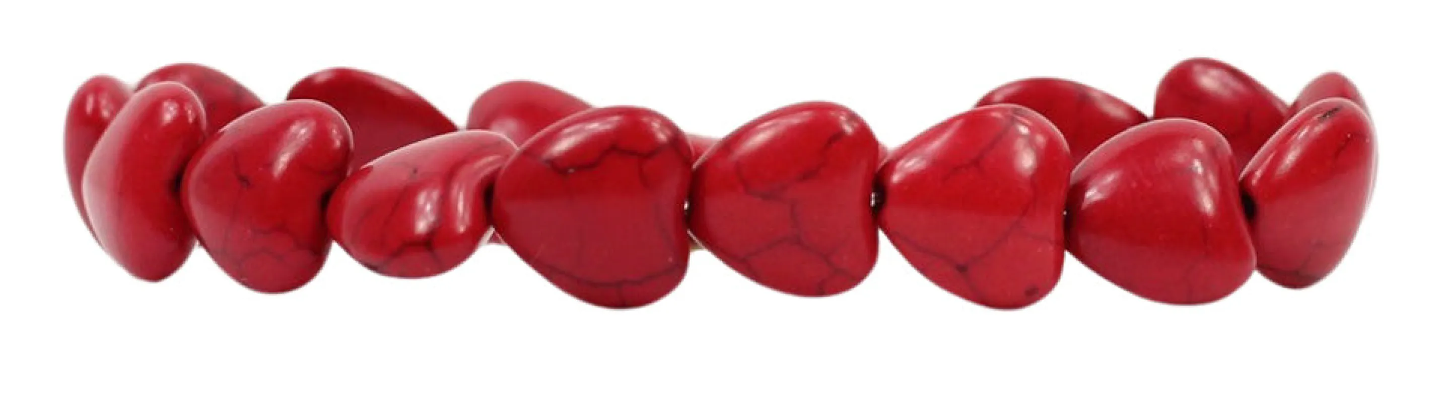 Stacker Stretch Bracelet - Red Hearts sold by Bourbon and Bowties