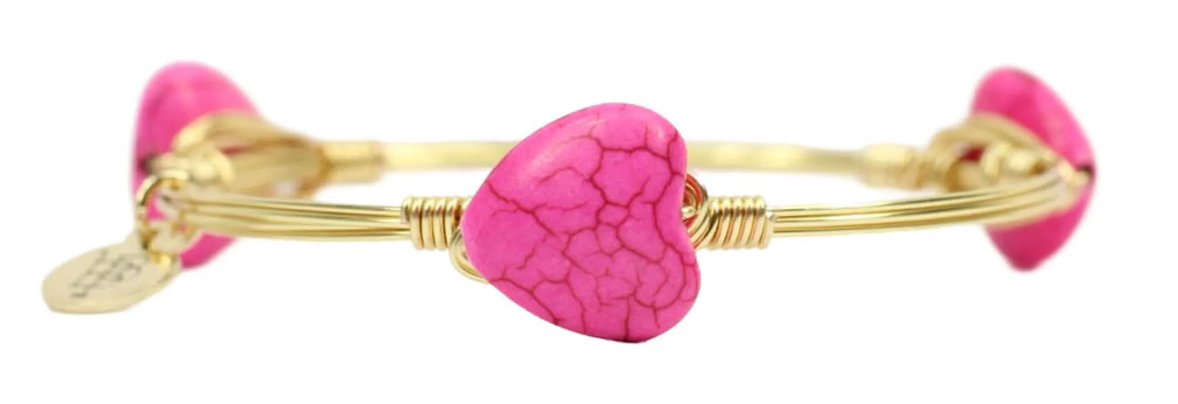 The Lover Bangle Bracelet - Pink sold by Bourbon and Bowties