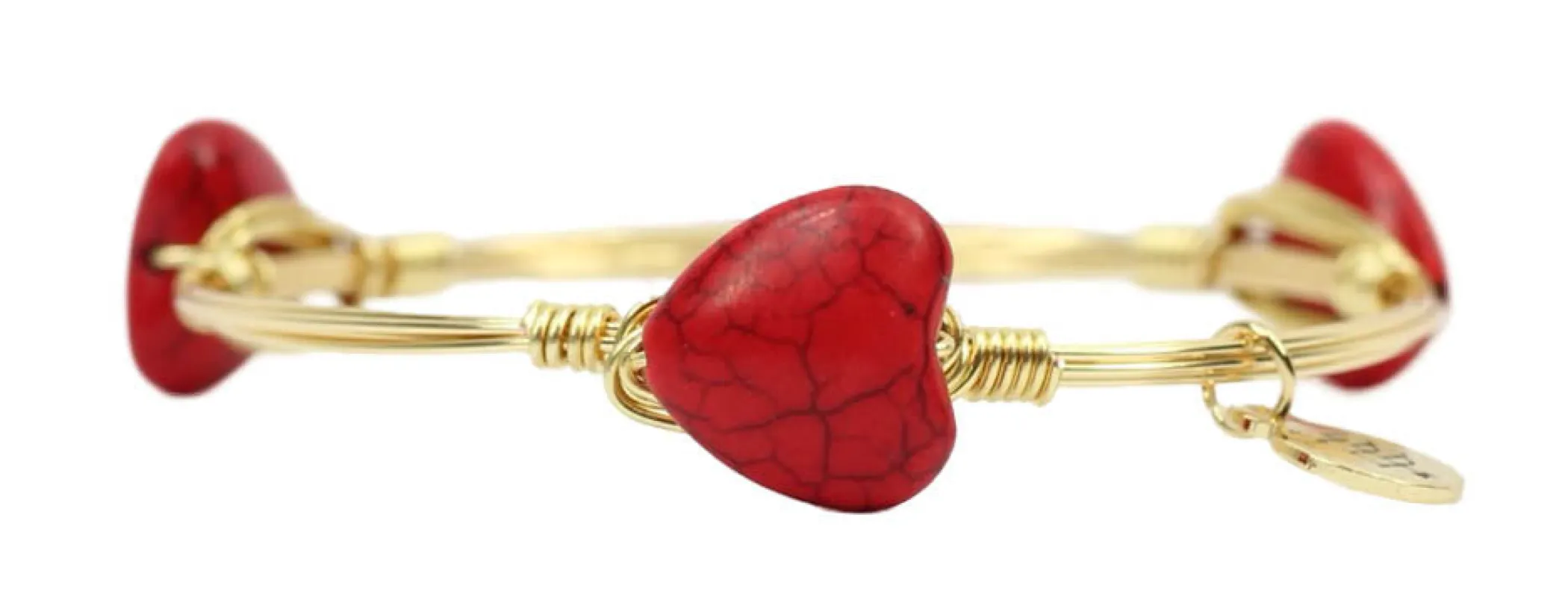 The Lover Bangle Bracelet - Red sold by Bourbon and Bowties