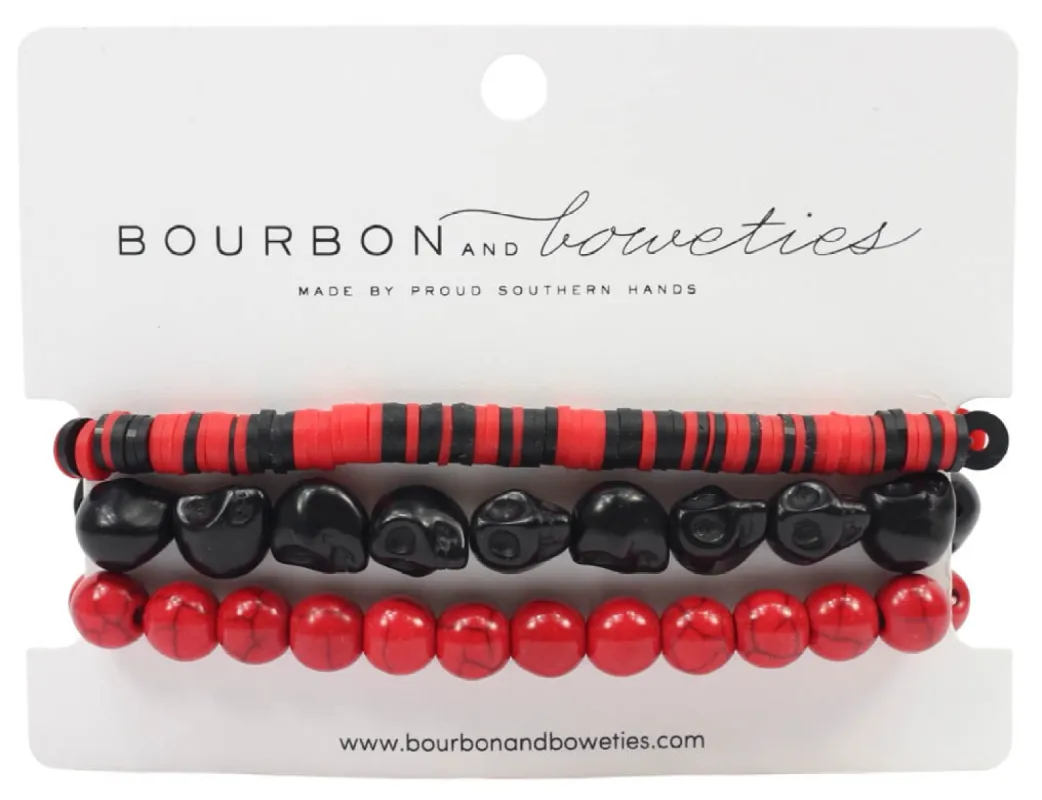 Gasparilla Stretchy Stack - Skull sold by Bourbon and Bowties