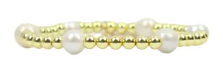 Lexi Stacker Bracelet - Pearl sold by Bourbon and Bowties