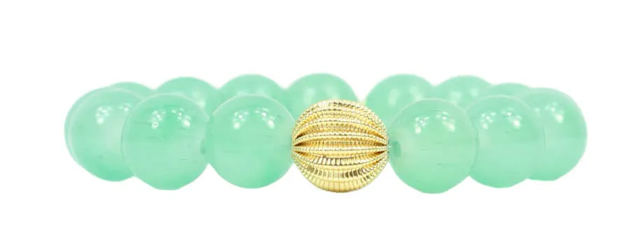 Kendley Stretch Bracelet - Clear Green sold by Bourbon and Bowties