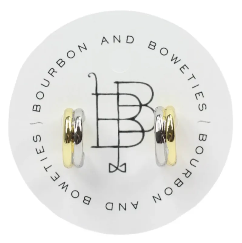The Ava Earring - Mixed Metal sold by Bourbon and Bowties