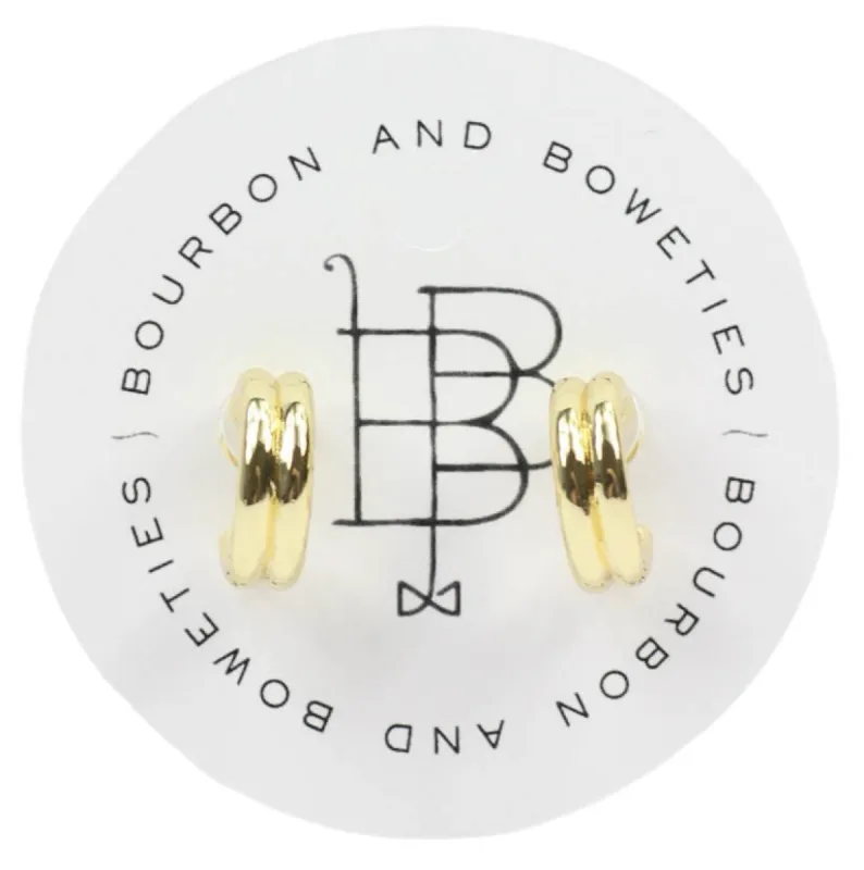 The Ava Earring - Gold sold by Bourbon and Bowties