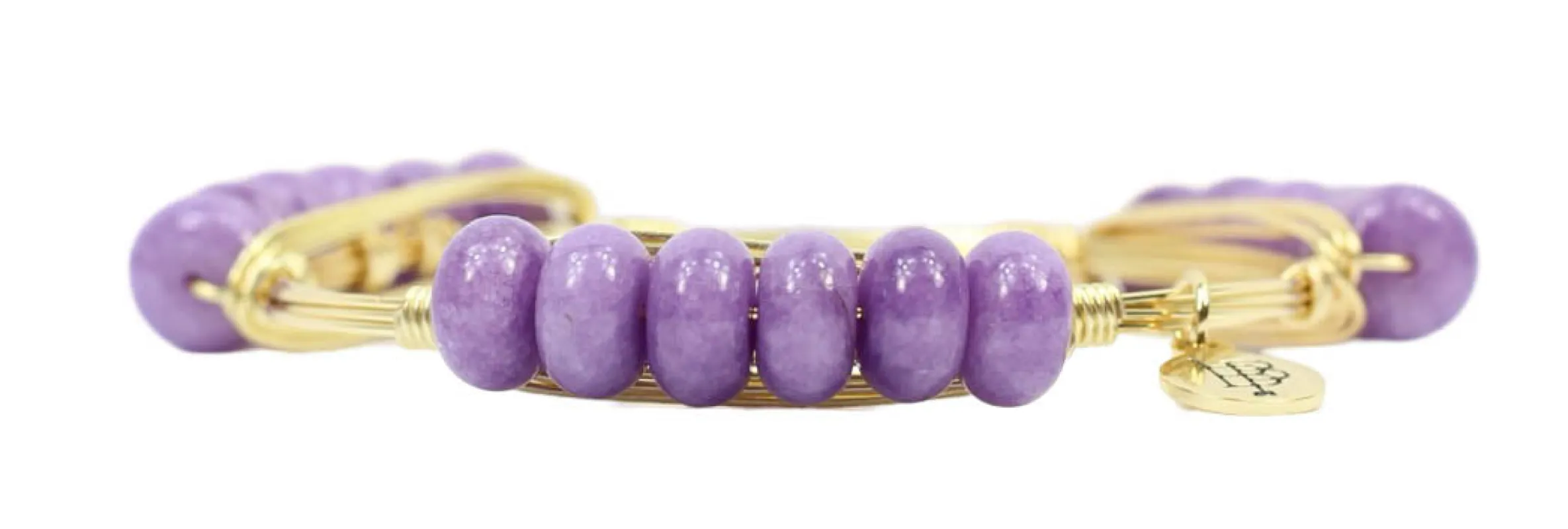 The Lilac Bangle Bracelet sold by Bourbon and Bowties