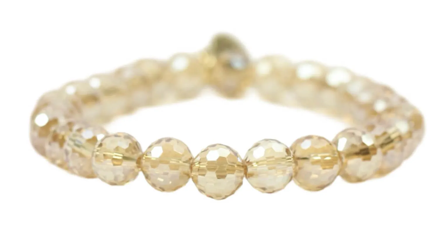 Stacker Stretch Bracelet - Gold Disco sold by Bourbon and Bowties