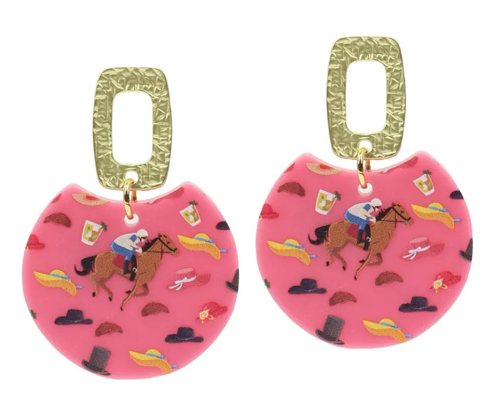 The Leighton Earring - Derby sold by Bourbon and Bowties