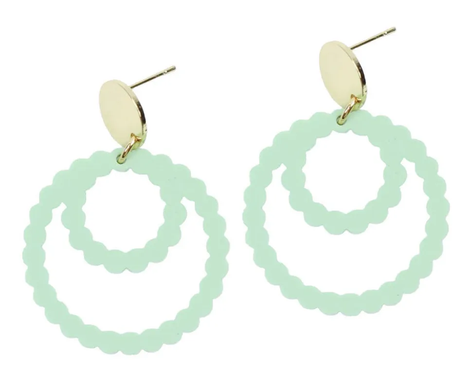 The Bermuda Earring - Seafoam sold by Bourbon and Bowties