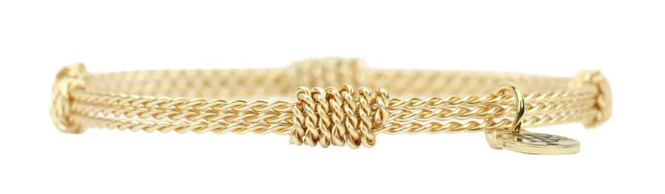 Twisted Wire Bangle Stacker sold by Bourbon and Bowties