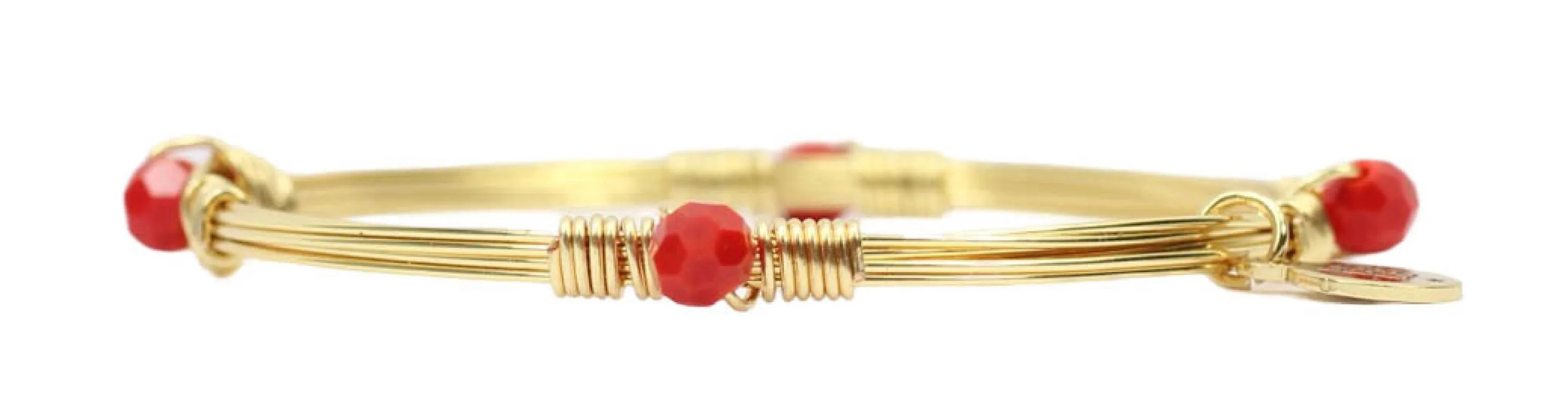 The Morgan Bangle - Bright Red sold by Bourbon and Bowties