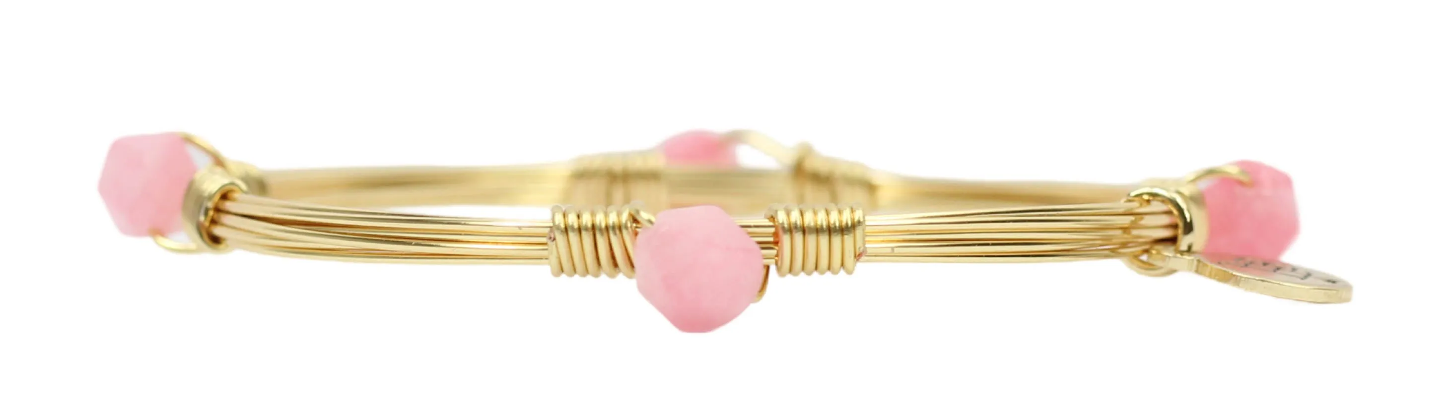 The Morgan Bangle - Strawberry Pink sold by Bourbon and Bowties