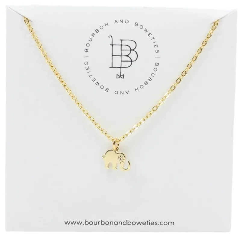Elephant Necklace sold by Bourbon and Bowties