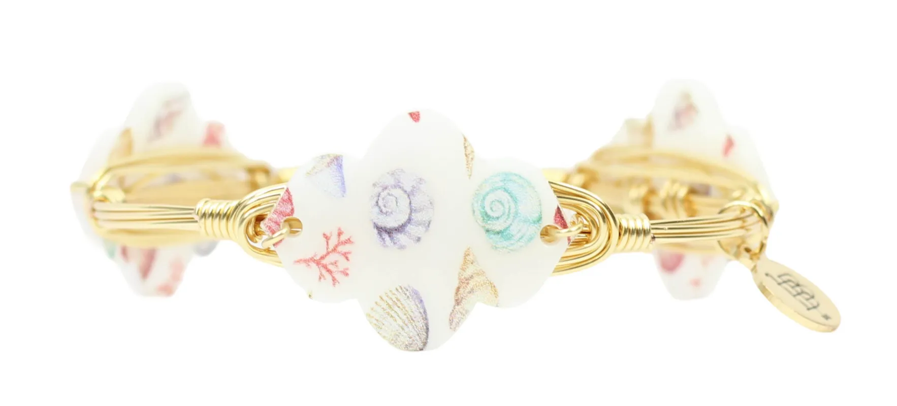The Seaside Bangle Bracelet sold by Bourbon and Bowties