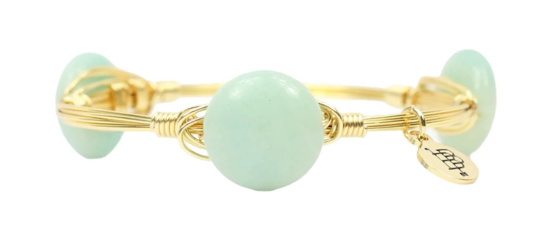 Seafoam Bangle Bracelet sold by Bourbon and Bowties
