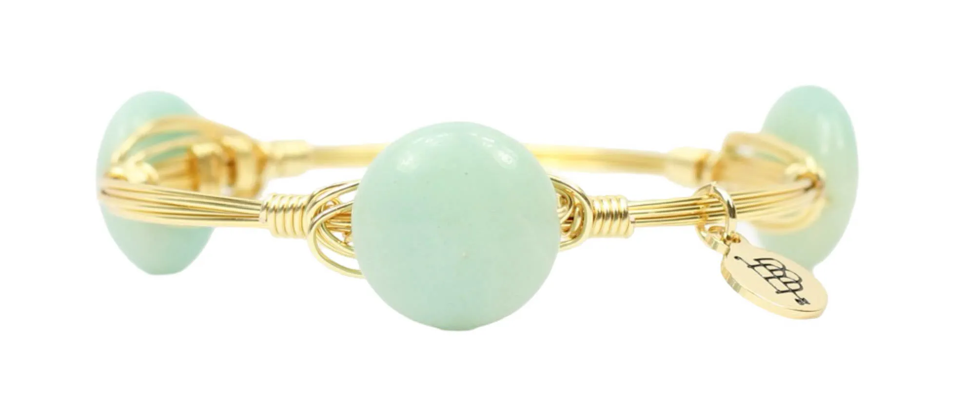 Seafoam Bangle Bracelet sold by Bourbon and Bowties