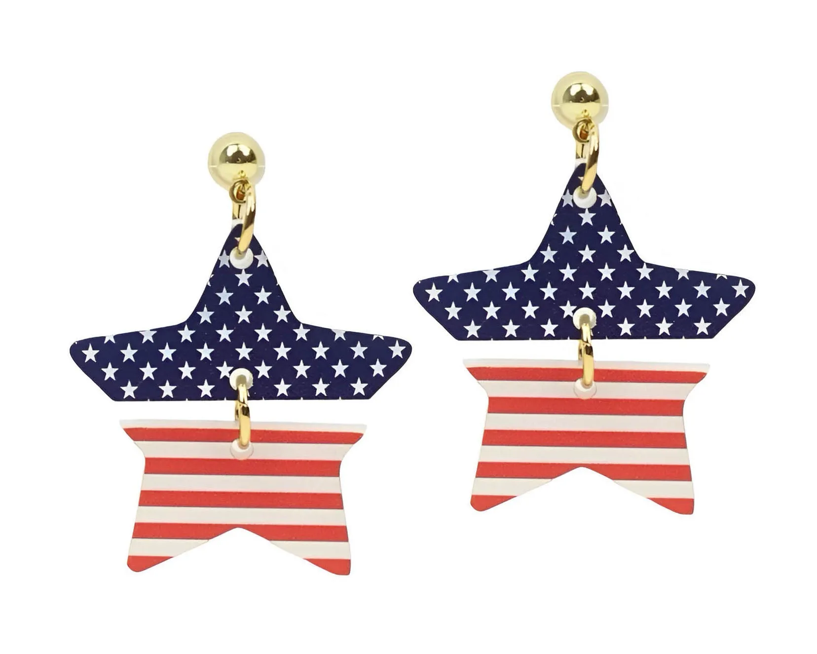 The Stars & Stripes Earring sold by Bourbon and Bowties