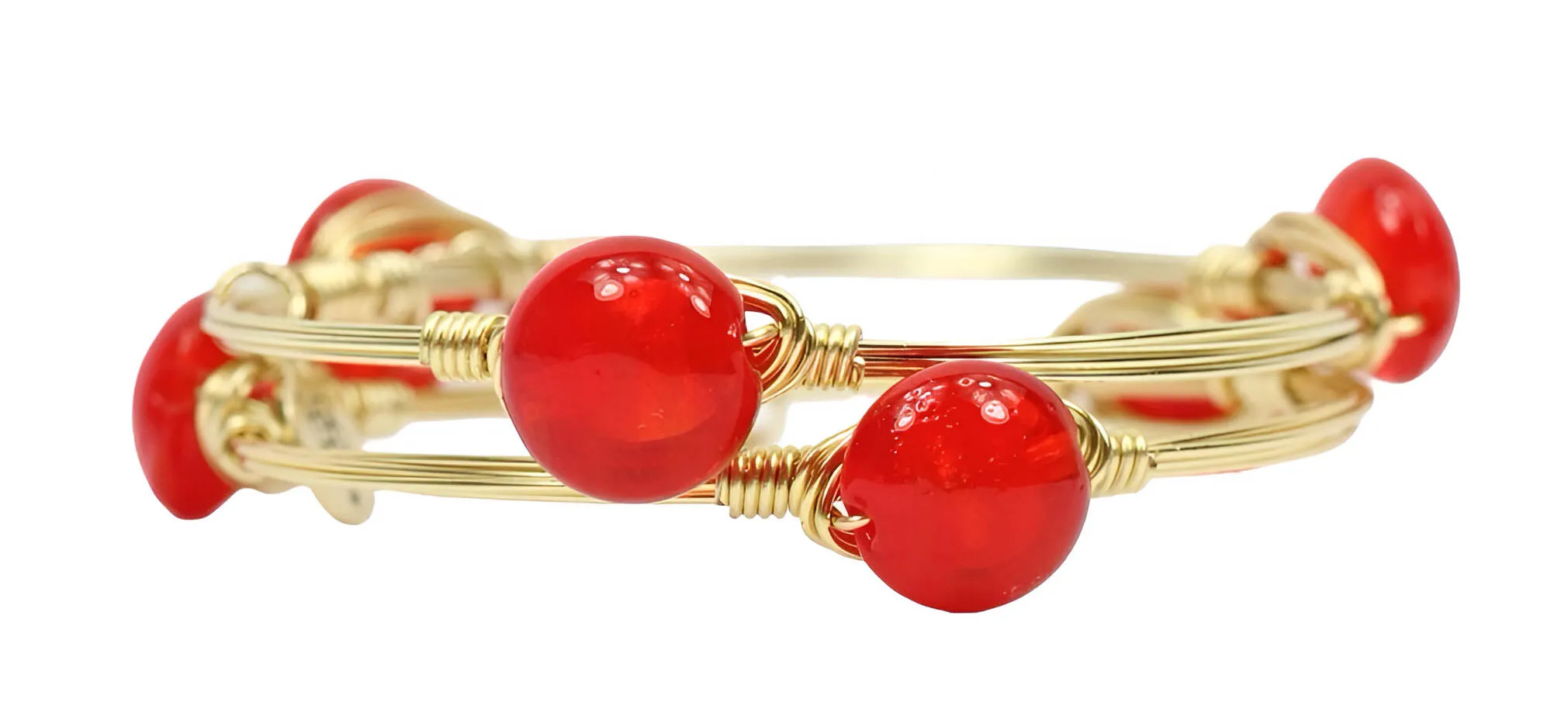 Firework Red BOGO Bangle sold by Bourbon and Bowties