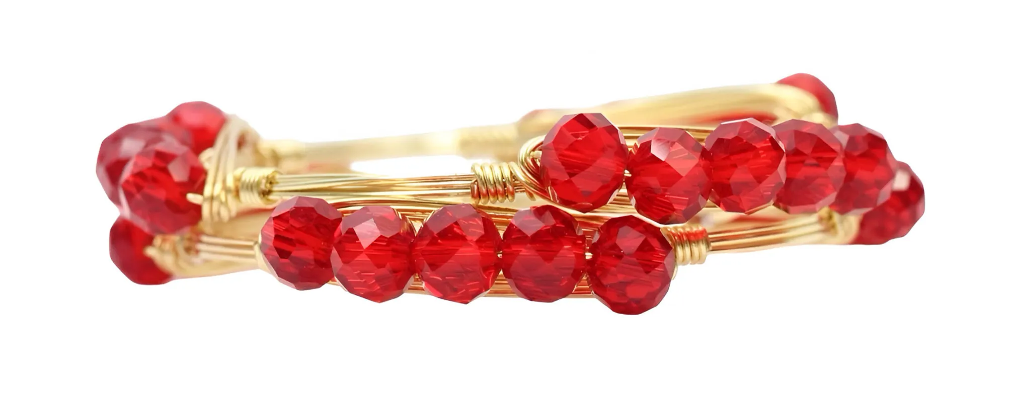Red BOGO Millie Bangle sold by Bourbon and Bowties