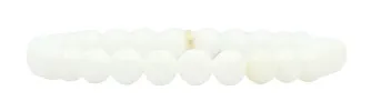 Stacker Stretch Bracelet - Smooth White sold by Bourbon and Bowties