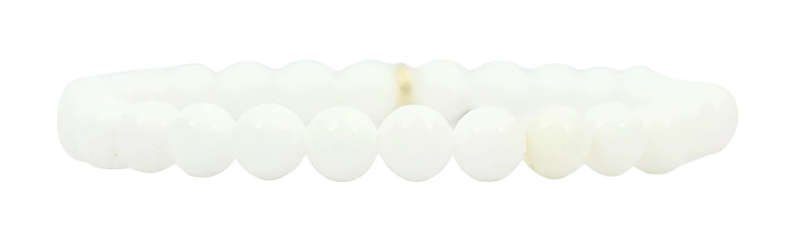Stacker Stretch Bracelet - Smooth White sold by Bourbon and Bowties