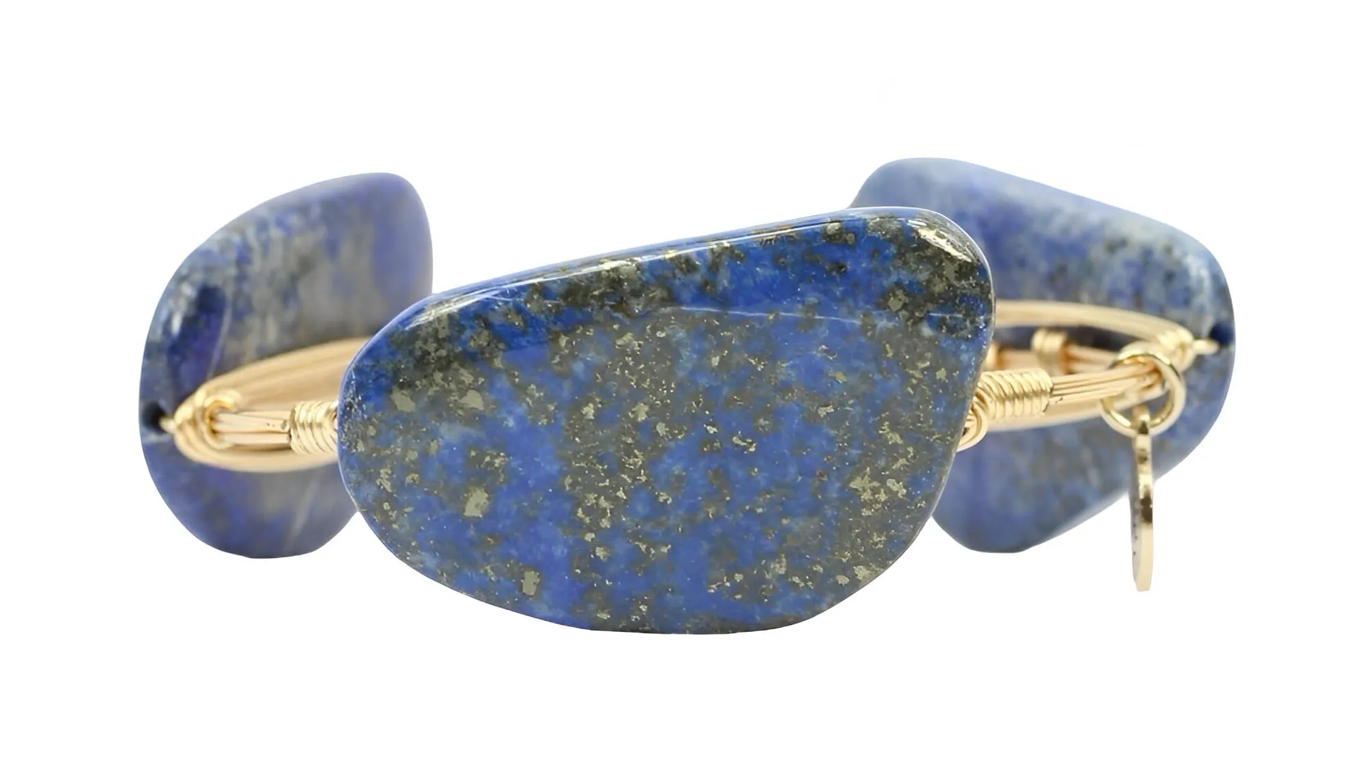 Lapis Bangle Bracelet sold by Bourbon and Bowties