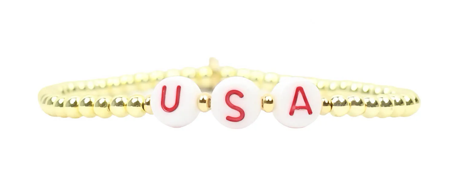 Stacker Stretch Bracelet - USA sold by Bourbon and Bowties