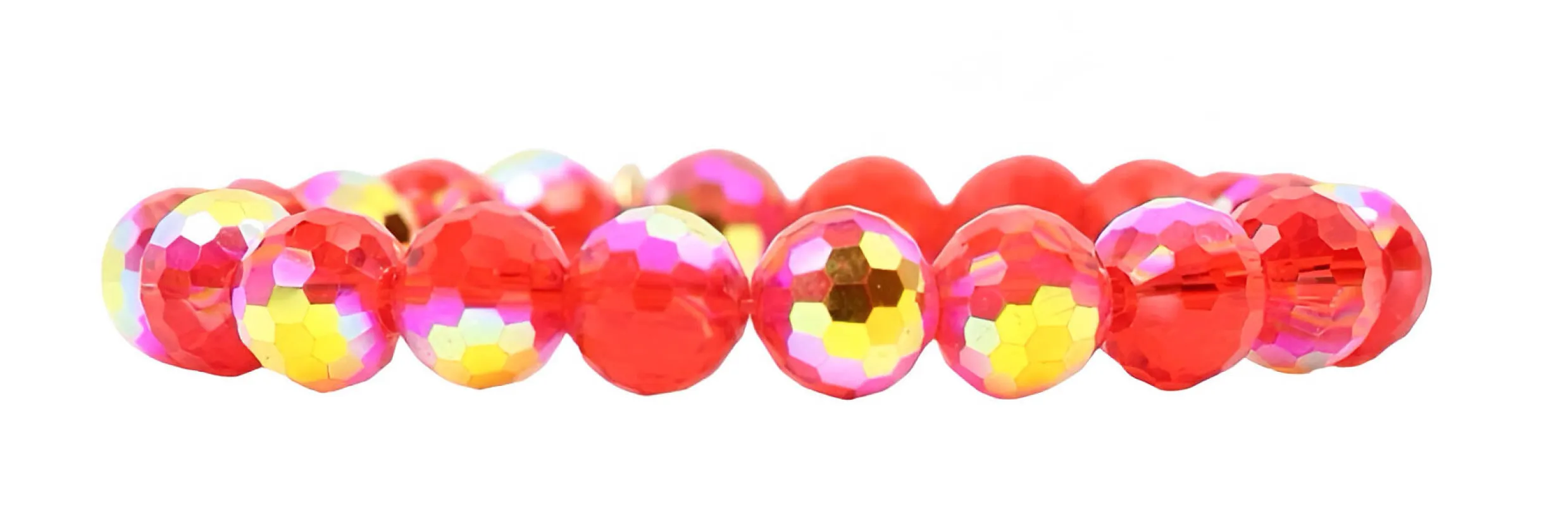 Stacker Stretch Bracelet - Iridescent Red sold by Bourbon and Bowties