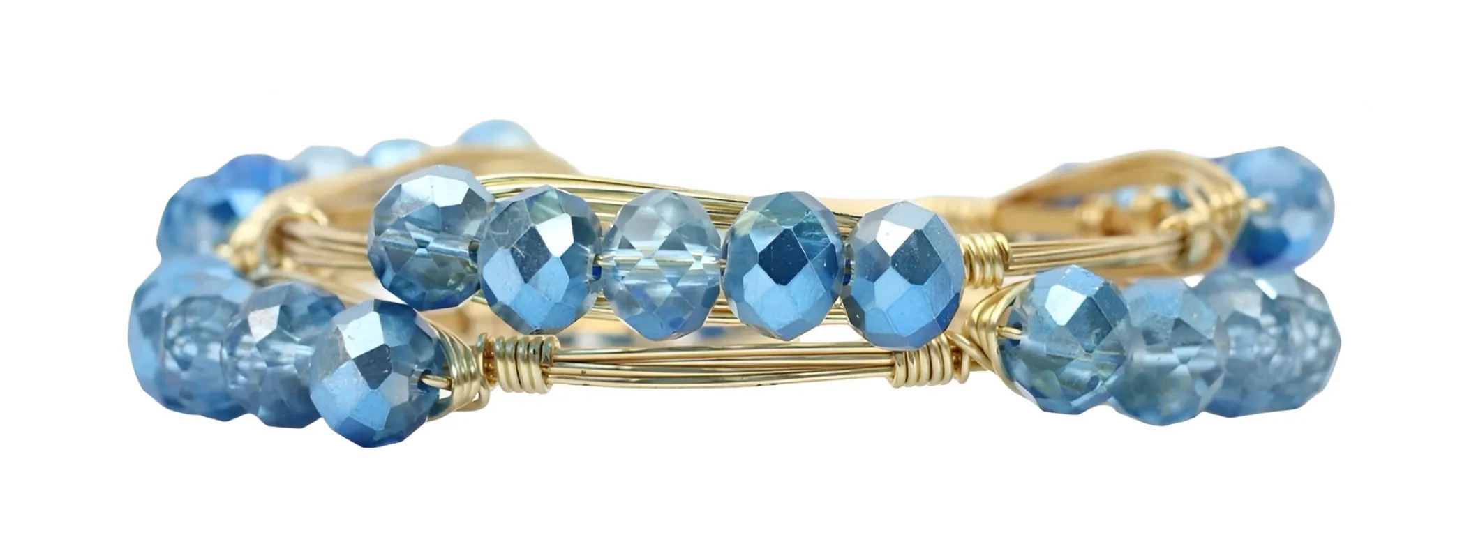 Coastal Blue BOGO Millie Bangle sold by Bourbon and Bowties