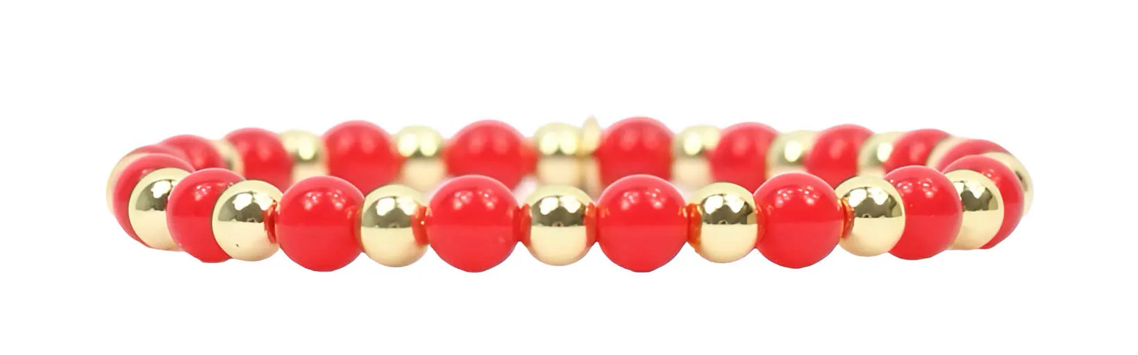 Annie Stretch Bracelet - Red sold by Bourbon and Bowties