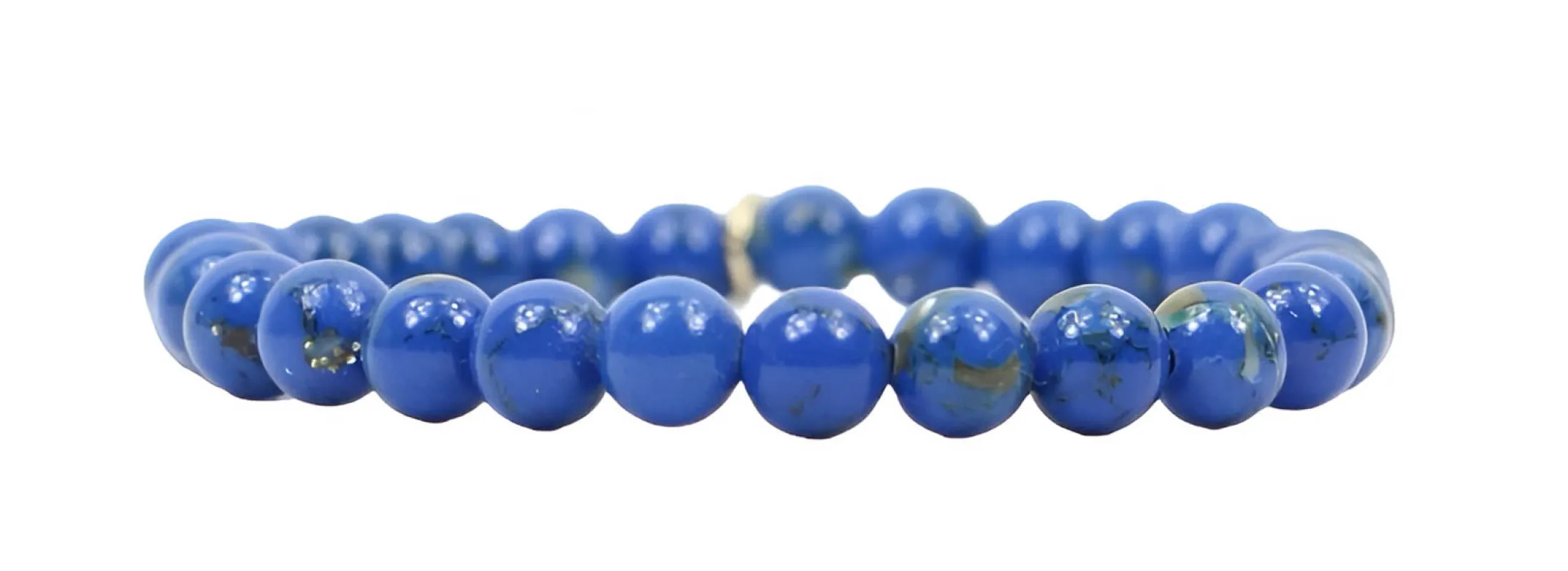 Stacker Stretch Bracelet - Blue Shell sold by Bourbon and Bowties