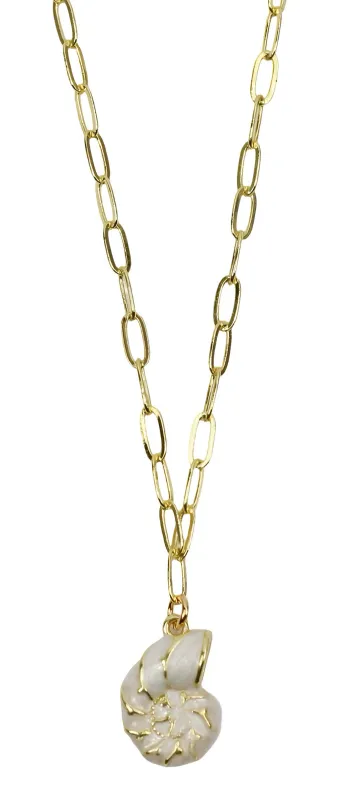 White Shell Necklace sold by Bourbon and Bowties
