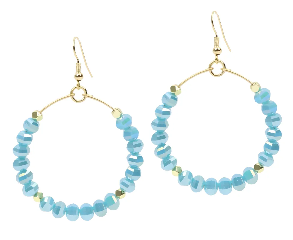 The Chloe Earring - Carolina Blue sold by Bourbon and Bowties