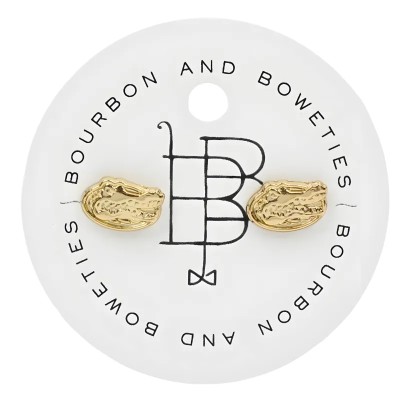 Florida Gators Logo Earring - Gold sold by Bourbon and Bowties